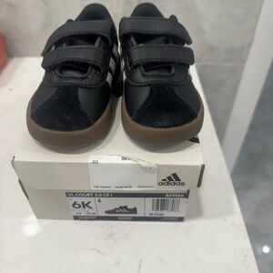 Adidas Kids Black and Brown Sneakers